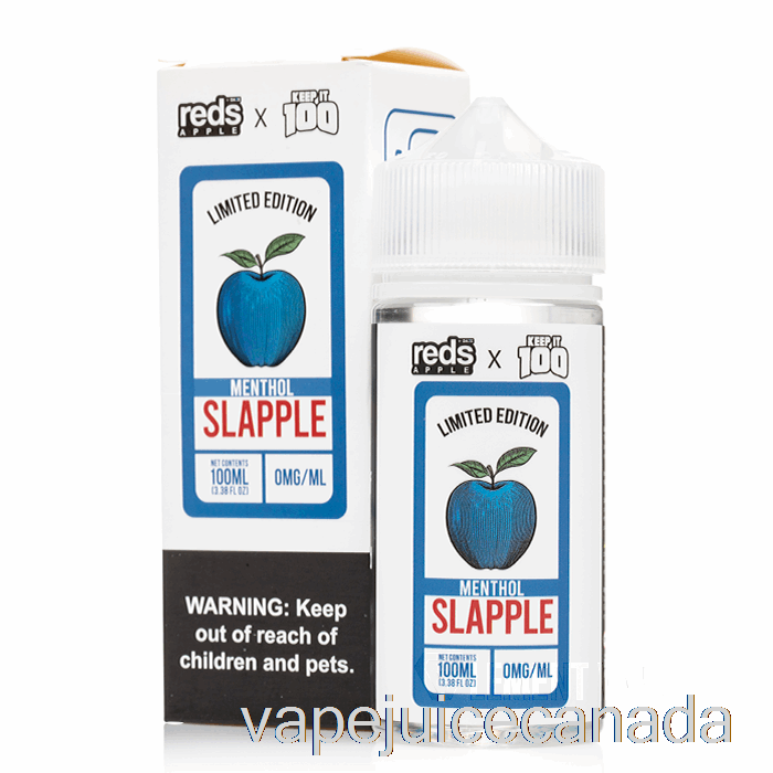 Vape Juice Slapple Menthol - 7 Daze x Keep It 100 - 100mL 6mg